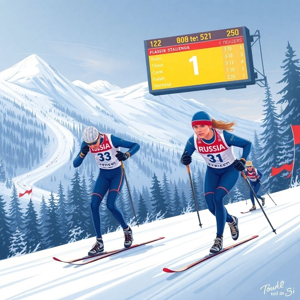 Русские лыжники на Тур де Ски: прогресс Коростелева и Непряевой в спринте