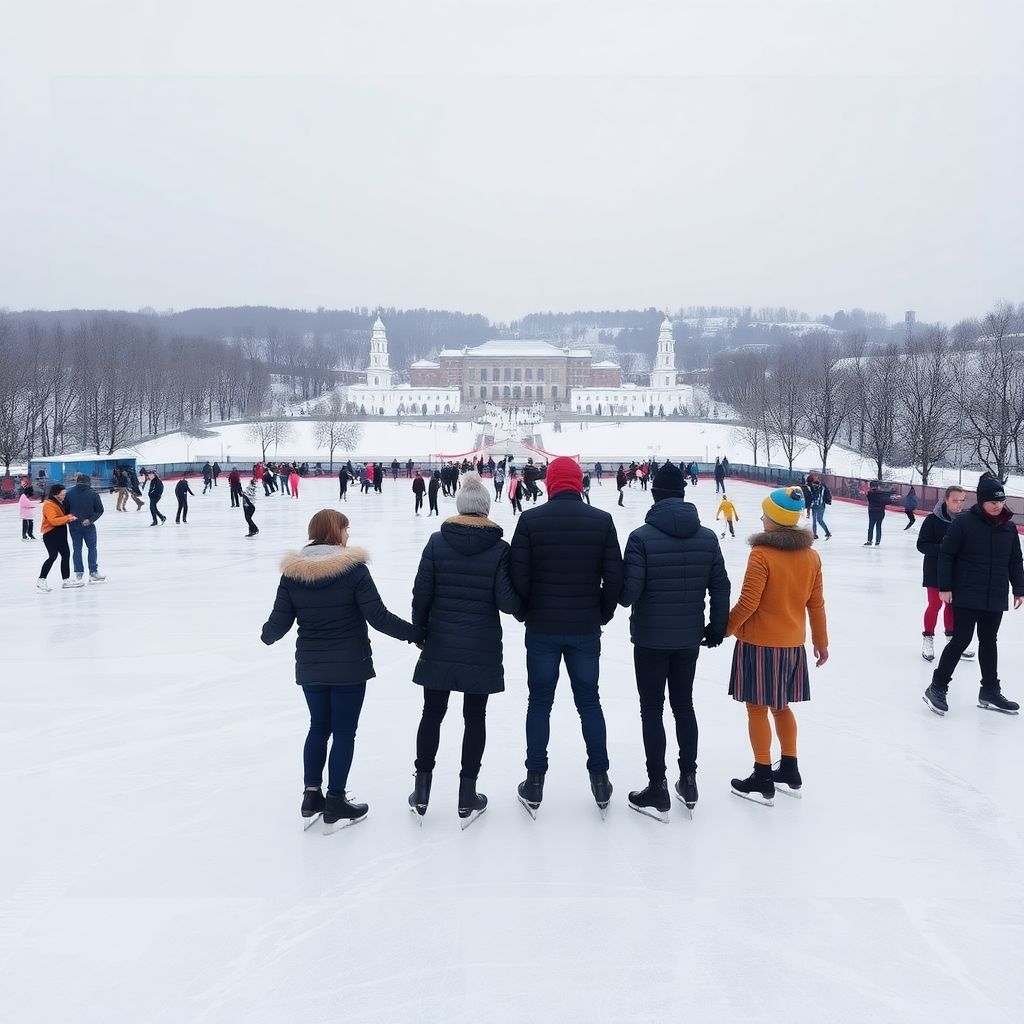 Мировой рекорд на льду Лужников: массовая тренировка с чемпионами
