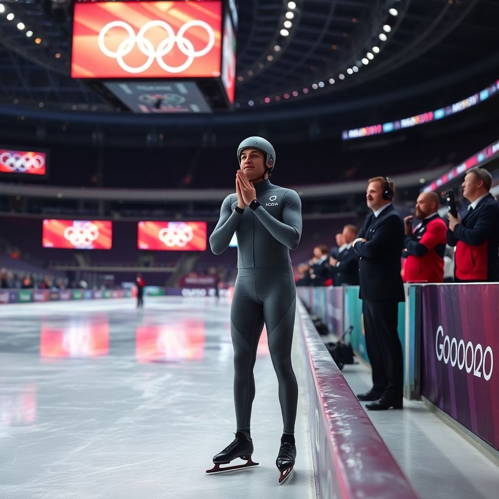 Русский шорт-трекист молился на Олимпиаде, но судьи дисквалифицировали