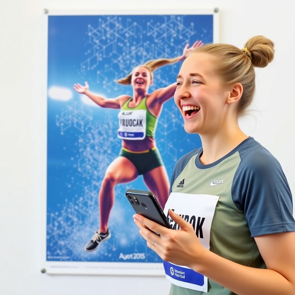 Полина Кнороз высмеяла ИИ‑афишу ВФЛА и раскритиковала подход к спорту